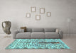 Machine Washable Abstract Light Blue Contemporary Rug in a Living Room, wshcon1529lblu