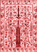 Abstract Red Contemporary Area Rugs