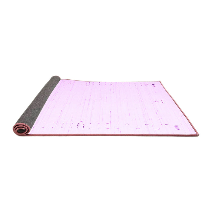 Sideview of Solid Purple Modern Rug, con152pur