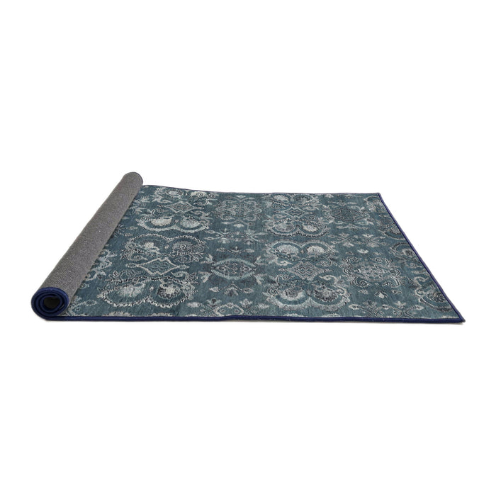 Thickness of Contemporary Blue Modern Rug, con1530