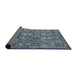 Thickness of Contemporary Blue Modern Rug, con1530