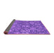 Sideview of Abstract Purple Contemporary Rug, con1530pur