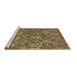 Sideview of Machine Washable Abstract Brown Contemporary Rug, wshcon1530brn