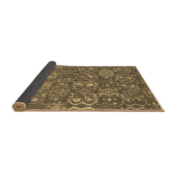 Sideview of Abstract Brown Contemporary Rug, con1530brn