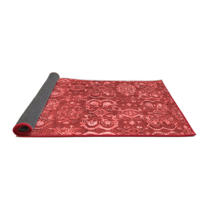Abstract Red Contemporary Area Rugs