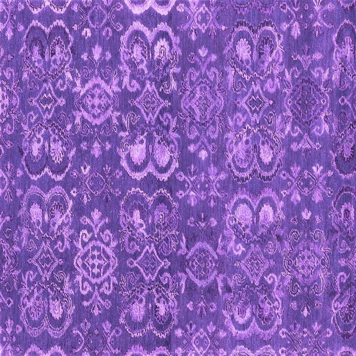 Square Abstract Purple Contemporary Rug, con1530pur