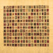 Square Abstract Brown Contemporary Rug, con1531brn