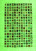 Serging Thickness of Machine Washable Abstract Green Contemporary Area Rugs, wshcon1531grn