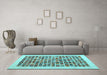 Machine Washable Abstract Light Blue Contemporary Rug in a Living Room, wshcon1531lblu