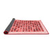 Abstract Red Contemporary Area Rugs