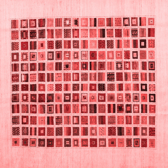 Machine Washable Abstract Red Contemporary Rug, wshcon1531red