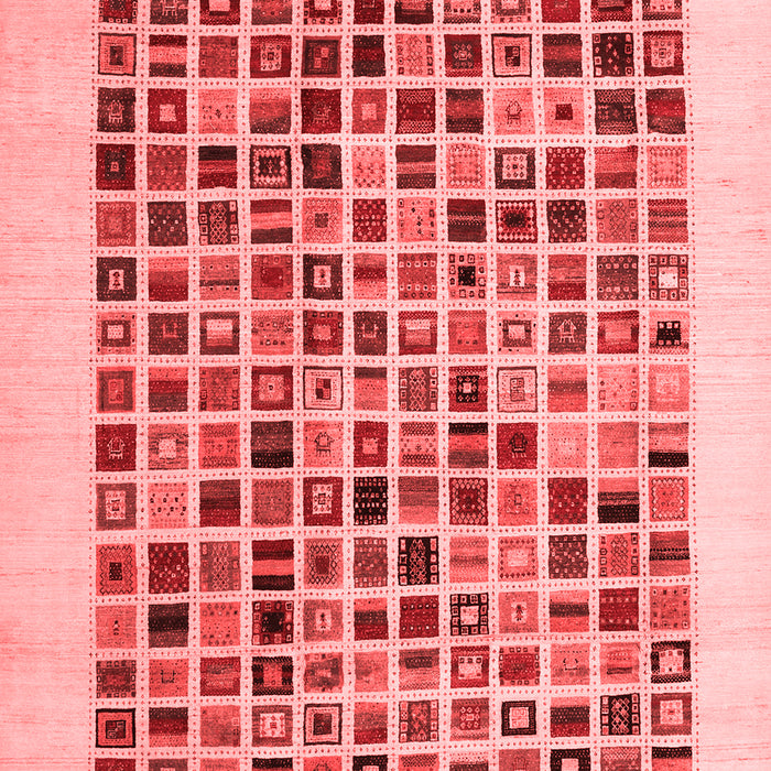 Machine Washable Abstract Red Contemporary Rug, wshcon1531red