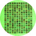 Machine Washable Abstract Green Contemporary Area Rugs, wshcon1531grn