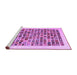 Sideview of Machine Washable Abstract Purple Contemporary Area Rugs, wshcon1531pur