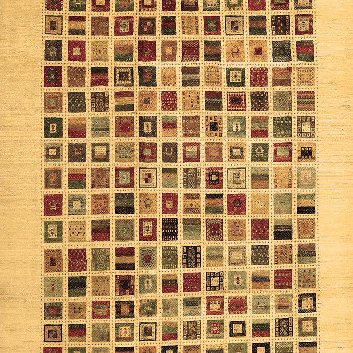 Machine Washable Abstract Brown Contemporary Rug, wshcon1531brn