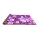 Sideview of Southwestern Purple Country Rug, con1532pur