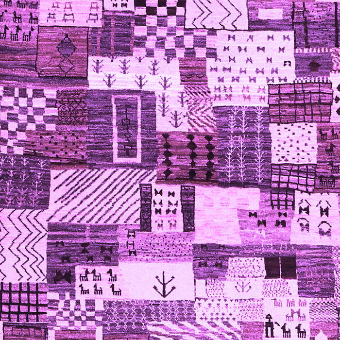 Machine Washable Southwestern Purple Country Area Rugs, wshcon1532pur