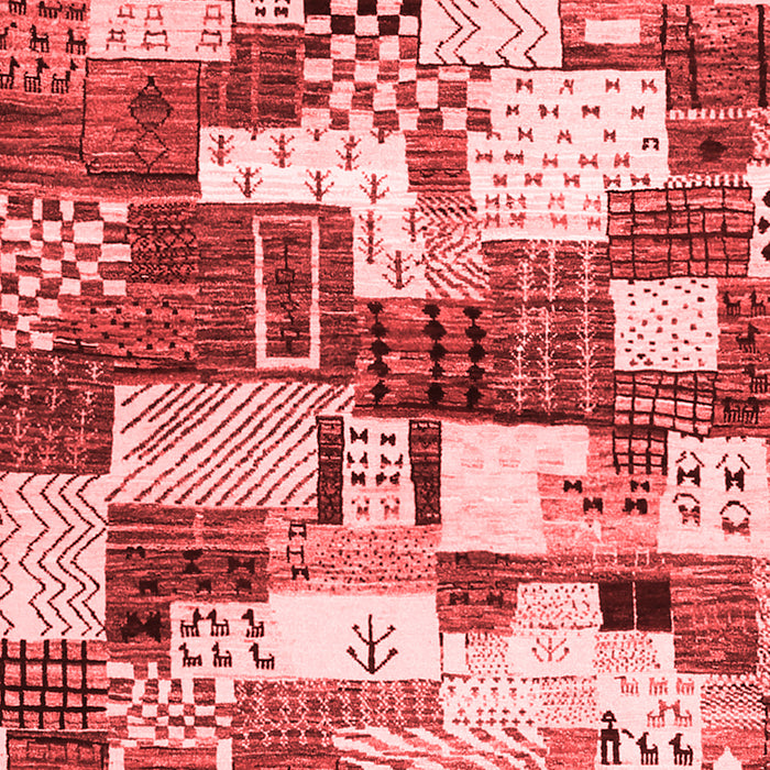 Machine Washable Southwestern Red Country Rug, wshcon1532red