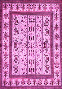 Abstract Pink Contemporary Rug, con1533pnk