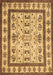 Machine Washable Abstract Brown Contemporary Rug, wshcon1533brn