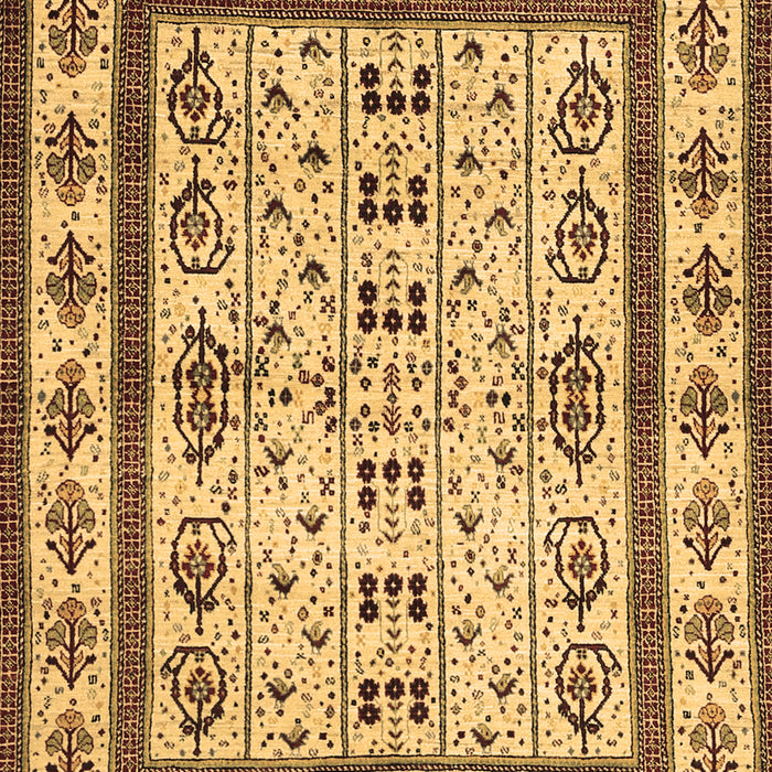 Machine Washable Abstract Brown Contemporary Rug, wshcon1533brn