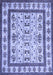 Abstract Blue Contemporary Rug, con1533blu