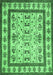 Abstract Emerald Green Contemporary Rug, con1533emgrn