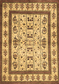 Abstract Brown Contemporary Rug, con1533brn