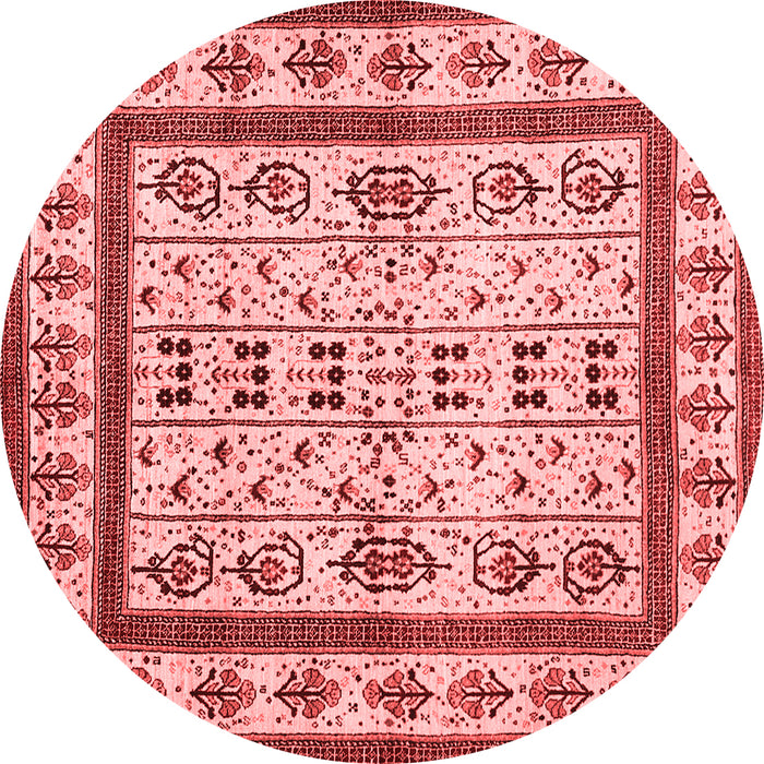 Machine Washable Abstract Red Contemporary Rug, wshcon1533red