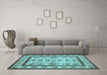 Machine Washable Abstract Light Blue Contemporary Rug in a Living Room, wshcon1533lblu