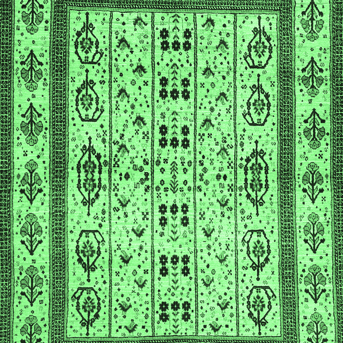 Machine Washable Abstract Emerald Green Contemporary Area Rugs, wshcon1533emgrn