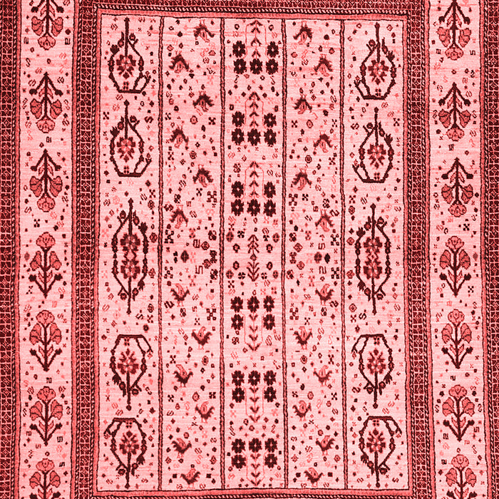 Machine Washable Abstract Red Contemporary Rug, wshcon1533red