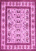 Machine Washable Abstract Pink Contemporary Rug, wshcon1533pnk