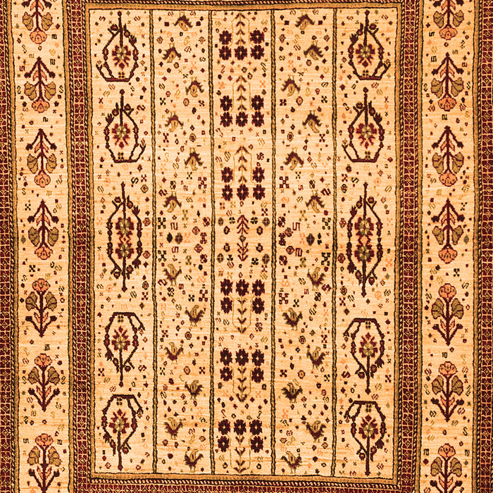 Abstract Orange Contemporary Rug, con1533org