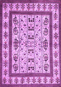 Abstract Purple Contemporary Rug, con1533pur