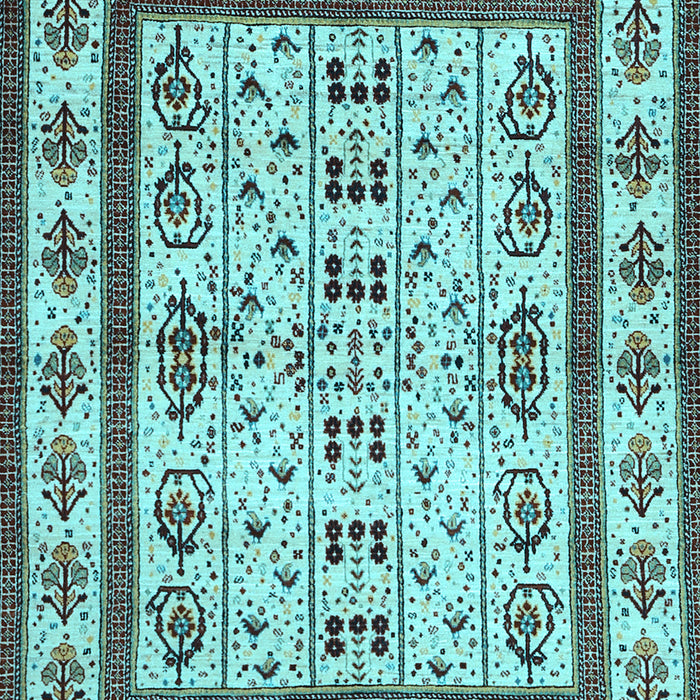 Machine Washable Abstract Light Blue Contemporary Rug, wshcon1533lblu