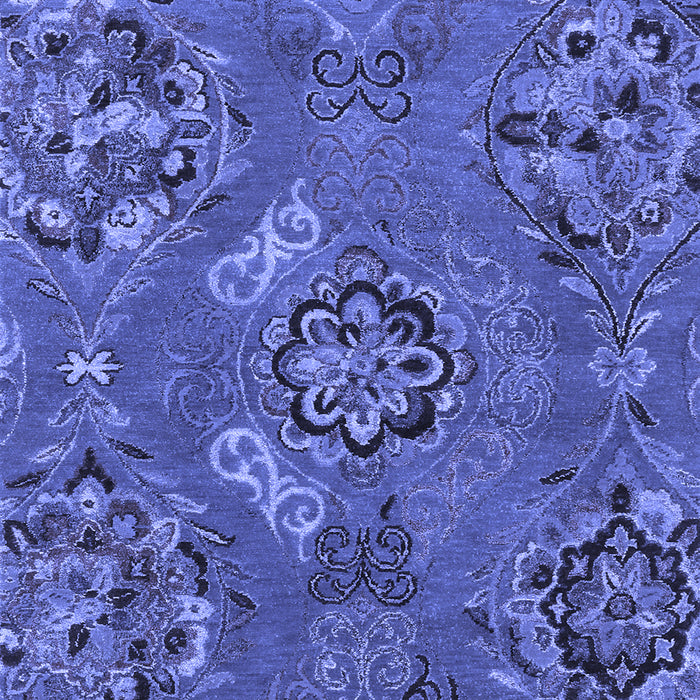 Abstract Blue Contemporary Rug, con1534blu