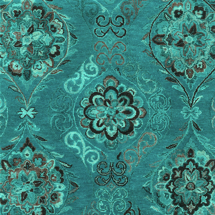 Machine Washable Abstract Turquoise Contemporary Area Rugs, wshcon1534turq
