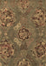 Machine Washable Abstract Brown Contemporary Rug, wshcon1534brn