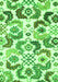 Serging Thickness of Machine Washable Abstract Green Contemporary Area Rugs, wshcon1535grn