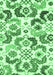 Machine Washable Abstract Emerald Green Contemporary Area Rugs, wshcon1535emgrn