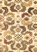 Machine Washable Abstract Brown Contemporary Rug, wshcon1535brn