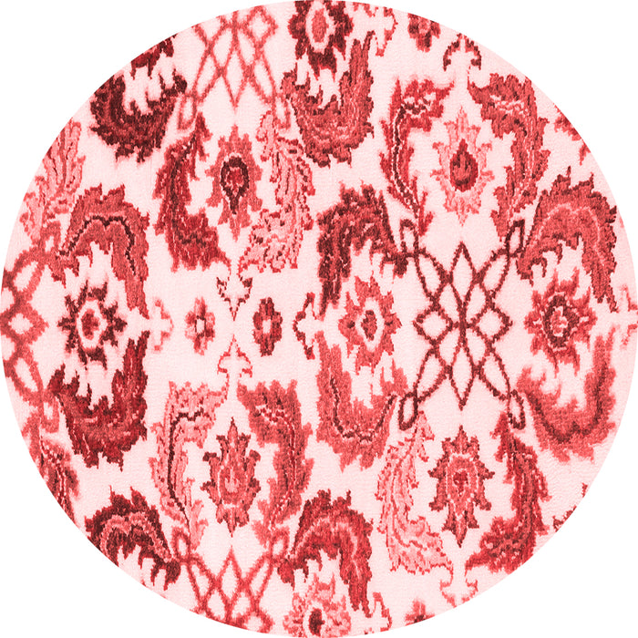 Machine Washable Abstract Red Contemporary Rug, wshcon1535red