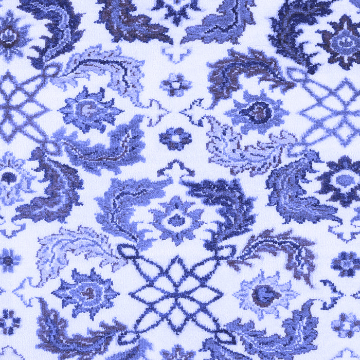 Abstract Blue Contemporary Rug, con1535blu