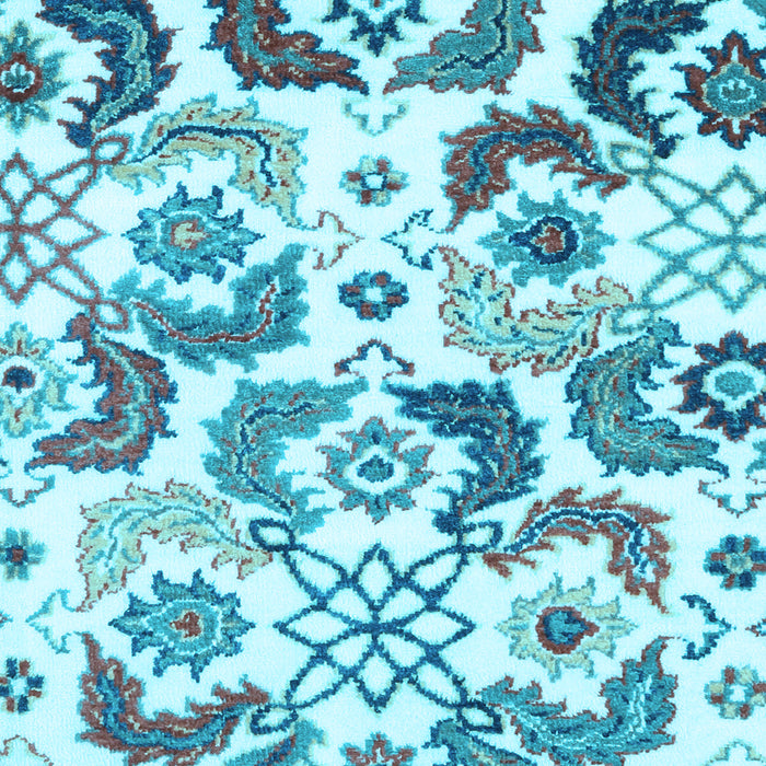 Machine Washable Abstract Light Blue Contemporary Rug, wshcon1535lblu