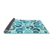 Sideview of Abstract Light Blue Contemporary Rug, con1535lblu