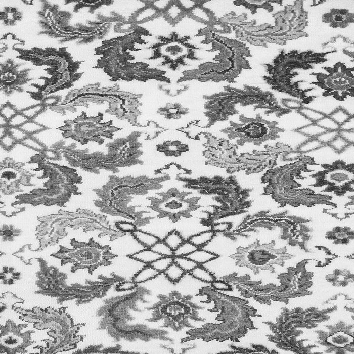 Round Machine Washable Abstract Gray Contemporary Rug, wshcon1535gry