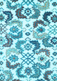 Abstract Light Blue Contemporary Rug, con1535lblu