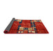 Thickness of Contemporary Red Modern Rug, con1536