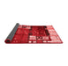 Abstract Red Contemporary Area Rugs